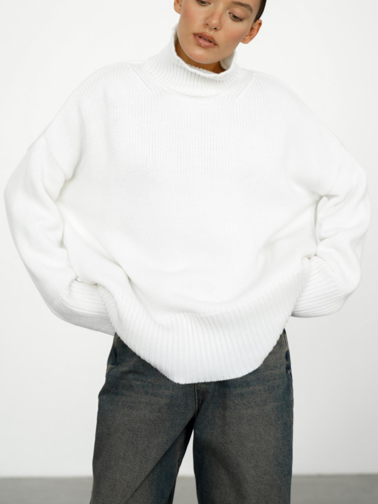 Minimalist Turtleneck Sweater